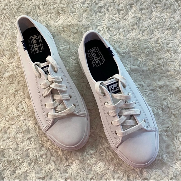 Keds Double Up Lea Leather Sneakers - Picture 6 of 9